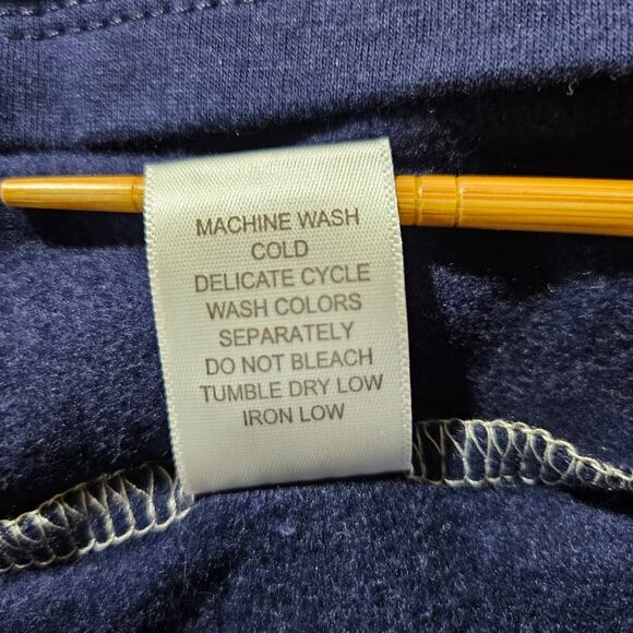 EUC Real Comfort Color Block Soft Cozy Cowlneck Top Sz. L Cream Gray Blue - Picture 6 of 10